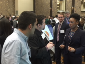 Langston University students present posters at the 16th Annual K-INBRE Conference in Kansas.